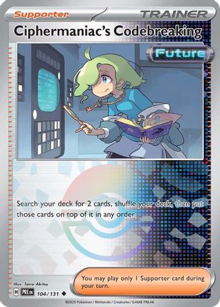 Ciphermaniac's Codebreaking (Poke Ball Pattern) - 104/131  - Holofoil SV Prismatic Evolutions - Uncommon