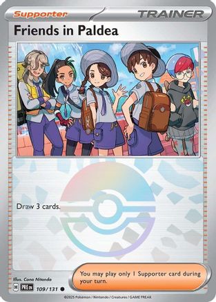 Friends in Paldea (Poke Ball Pattern) - 109/131  - Holofoil SV Prismatic Evolutions - Common