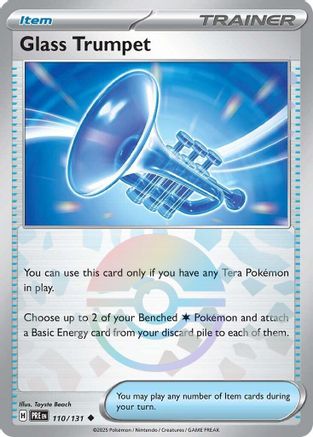 Glass Trumpet (Poke Ball Pattern) - 110/131  - Holofoil SV Prismatic Evolutions - Uncommon