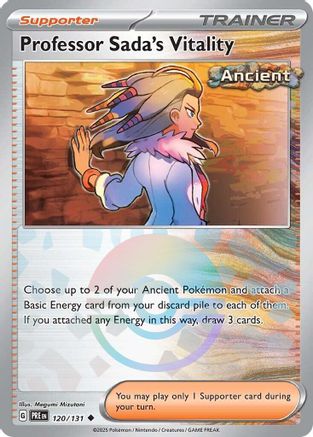 Professor Sada's Vitality (Poke Ball Pattern) - 120/131  - Holofoil SV Prismatic Evolutions - Uncommon