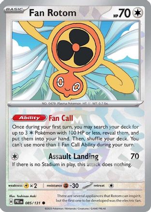 Fan Rotom (Master Ball Pattern) - 085/131  - Holofoil SV Prismatic Evolutions - Common