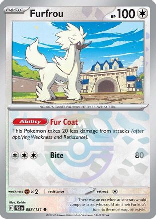 Furfrou (Master Ball Pattern) - 088/131  - Holofoil SV Prismatic Evolutions - Common