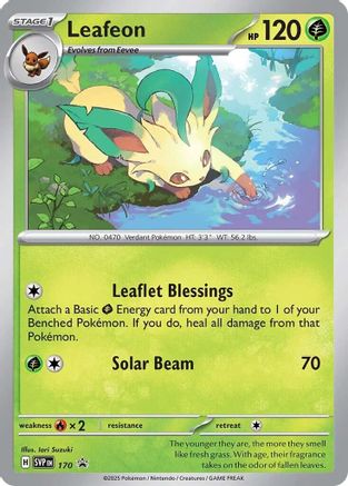 Leafeon - 170 (Cosmos Holo) - 170  - Holofoil SV Scarlet & Violet Promo Cards - Promo