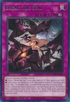 Break the Seal (MZTM-EN043) - Maze of the Master 1st Edition