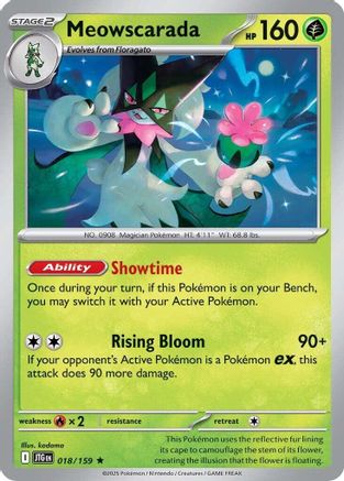 Meowscarada - 018/159  - Holofoil SV09 Journey Together - Rare