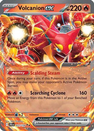 Volcanion ex - 031/159  - Holofoil SV09 Journey Together - Double Rare