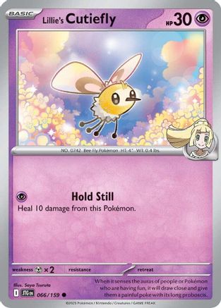 Lillie's Cutiefly - 066/159  - Reverse Holofoil SV09 Journey Together - Common