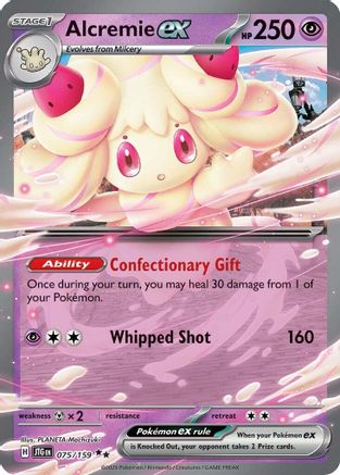 Alcremie ex - 075/159  - Holofoil SV09 Journey Together - Double Rare