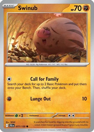 Swinub - 077/159  SV09 Journey Together - Common