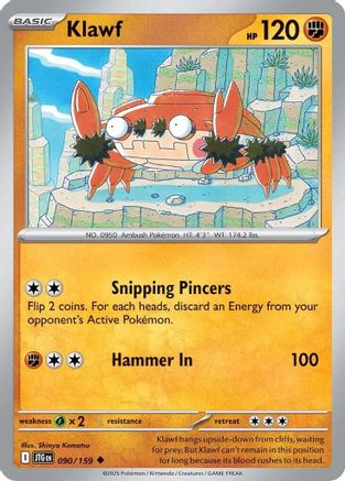 Klawf - 090/159  - Reverse Holofoil SV09 Journey Together - Uncommon