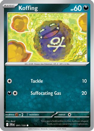 Koffing - 091/159  SV09 Journey Together - Common