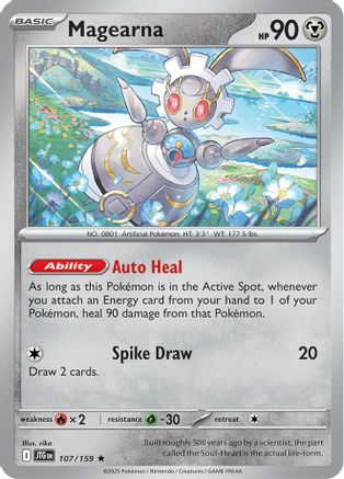 Magearna - 107/159  - Reverse Holofoil SV09 Journey Together - Rare