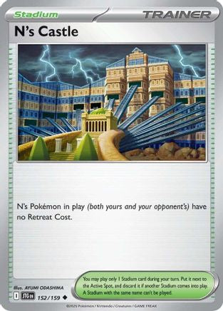 N's Castle - 152/159  - Reverse Holofoil SV09 Journey Together - Uncommon
