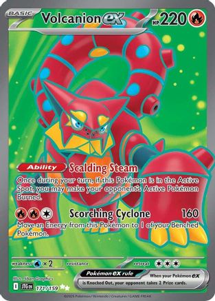 Volcanion ex - 171/159  - Holofoil SV09 Journey Together - Ultra Rare