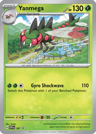Yanmega - 187 (Cosmos Holo) - 187  - Holofoil SV Scarlet & Violet Promo Cards - Promo