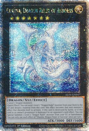 Chasma, Dragon Ruler of Auroras (Quarter Century Secret Rare) (ALIN-EN047) - Alliance Insight 1st Edition