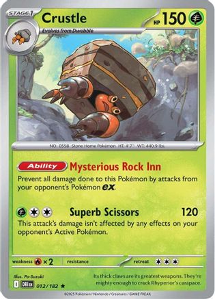 Crustle - 012/182  - Holofoil SV10 Destined Rivals - Rare