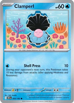 Clamperl - 054/182  SV10 Destined Rivals - Common