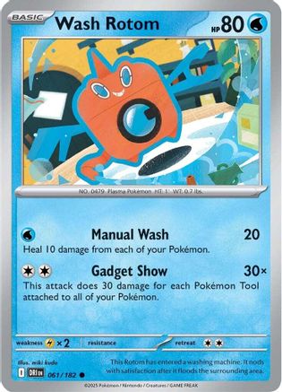Wash Rotom - 061/182  SV10 Destined Rivals - Common