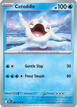 Cetoddle - 064/182  - Reverse Holofoil SV10 Destined Rivals - Common