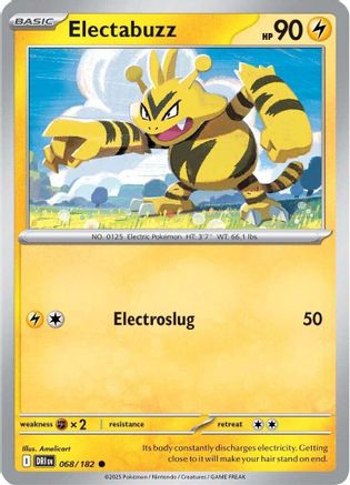 Electabuzz - 068/182  - Reverse Holofoil SV10 Destined Rivals - Common