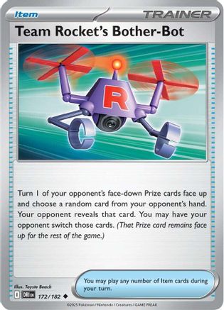 Team Rocket's Bother-Bot - 172/182  - Reverse Holofoil SV10 Destined Rivals - Uncommon