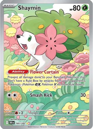 Shaymin - 185/182  - Holofoil SV10 Destined Rivals - Illustration Rare