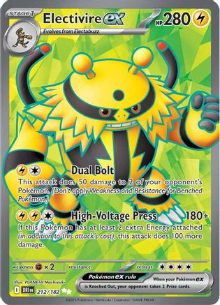 Electivire ex - 212/182  - Holofoil SV10 Destined Rivals - Ultra Rare