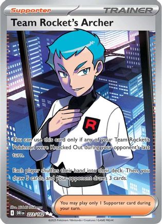 Team Rocket's Archer - 223/182  - Holofoil SV10 Destined Rivals - Ultra Rare