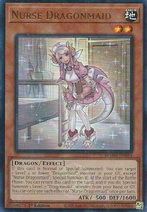 Nurse Dragonmaid (BLMM-EN054) - Battles of Legend: Monster Mayhem 1st Edition