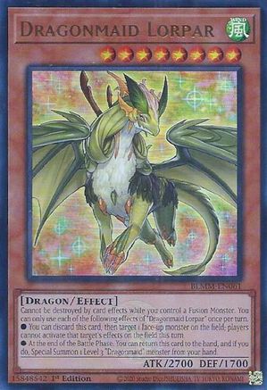 Dragonmaid Lorpar (BLMM-EN061) - Battles of Legend: Monster Mayhem 1st Edition