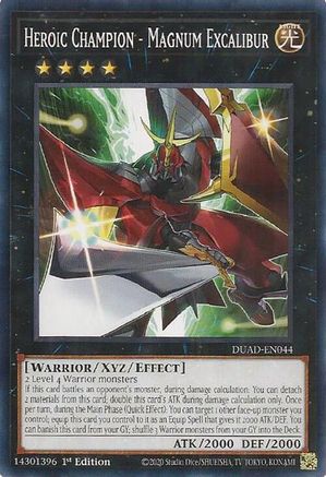 Heroic Champion - Magnum Excalibur (DUAD-EN044) - Duelist's Advance 1st Edition