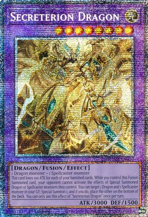 Secreterion Dragon (Starlight Rare) (DUAD-EN037) - Duelist's Advance 1st Edition