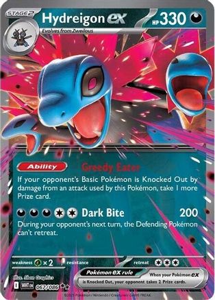 Hydreigon ex - 067/086  - Holofoil SV White Flare - Double Rare