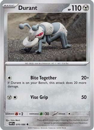 Durant - 070/086  - Reverse Holofoil SV White Flare - Uncommon