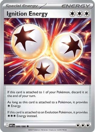Ignition Energy - 086/086  - Reverse Holofoil SV White Flare - Uncommon
