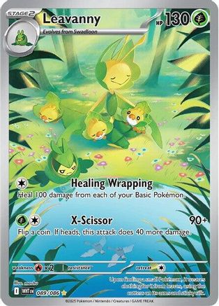 Leavanny - 089/086  - Holofoil SV White Flare - Illustration Rare