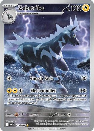 Zebstrika - 115/086  - Holofoil SV White Flare - Illustration Rare