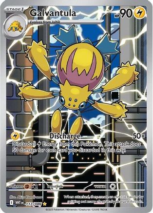 Galvantula - 117/086  - Holofoil SV White Flare - Illustration Rare