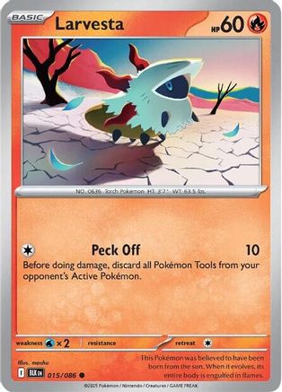 Larvesta - 015/086  SV Black Bolt - Common