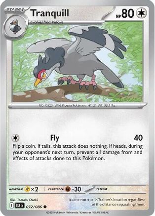 Tranquill - 072/086  SV Black Bolt - Common