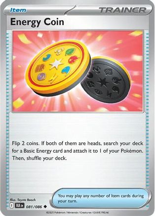 Energy Coin - 081/086  - Reverse Holofoil SV Black Bolt - Uncommon