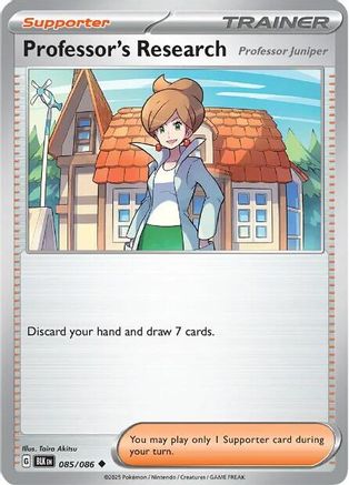 Professor's Research [Professor Juniper] - 085/086  - Reverse Holofoil SV Black Bolt - Uncommon