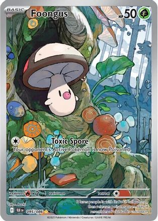 Foongus - 095/086  - Holofoil SV Black Bolt - Illustration Rare