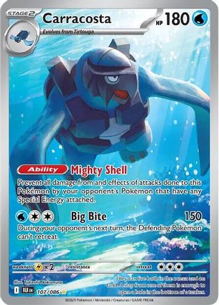 Carracosta - 107/086  - Holofoil SV Black Bolt - Illustration Rare