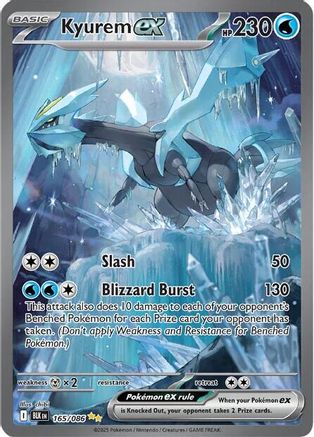 Kyurem ex - 165/086  - Holofoil SV Black Bolt - Special Illustration Rare