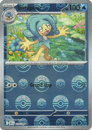Simipour (Poke Ball Pattern) - 018/086  - Holofoil SV Black Bolt - Uncommon
