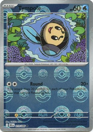 Tympole (Poke Ball Pattern) - 019/086  - Holofoil SV Black Bolt - Common