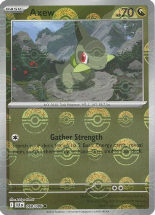 Axew (Poke Ball Pattern) - 068/086  - Holofoil SV Black Bolt - Common