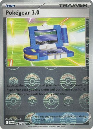 Pokegear 3.0 (Poke Ball Pattern) - 084/086  - Holofoil SV Black Bolt - Uncommon